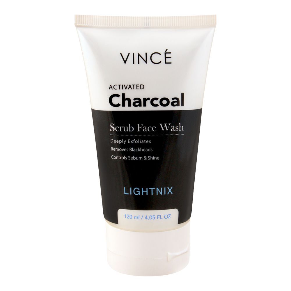 Activeted Charcoal Scrub Facewash by Vince 120ml