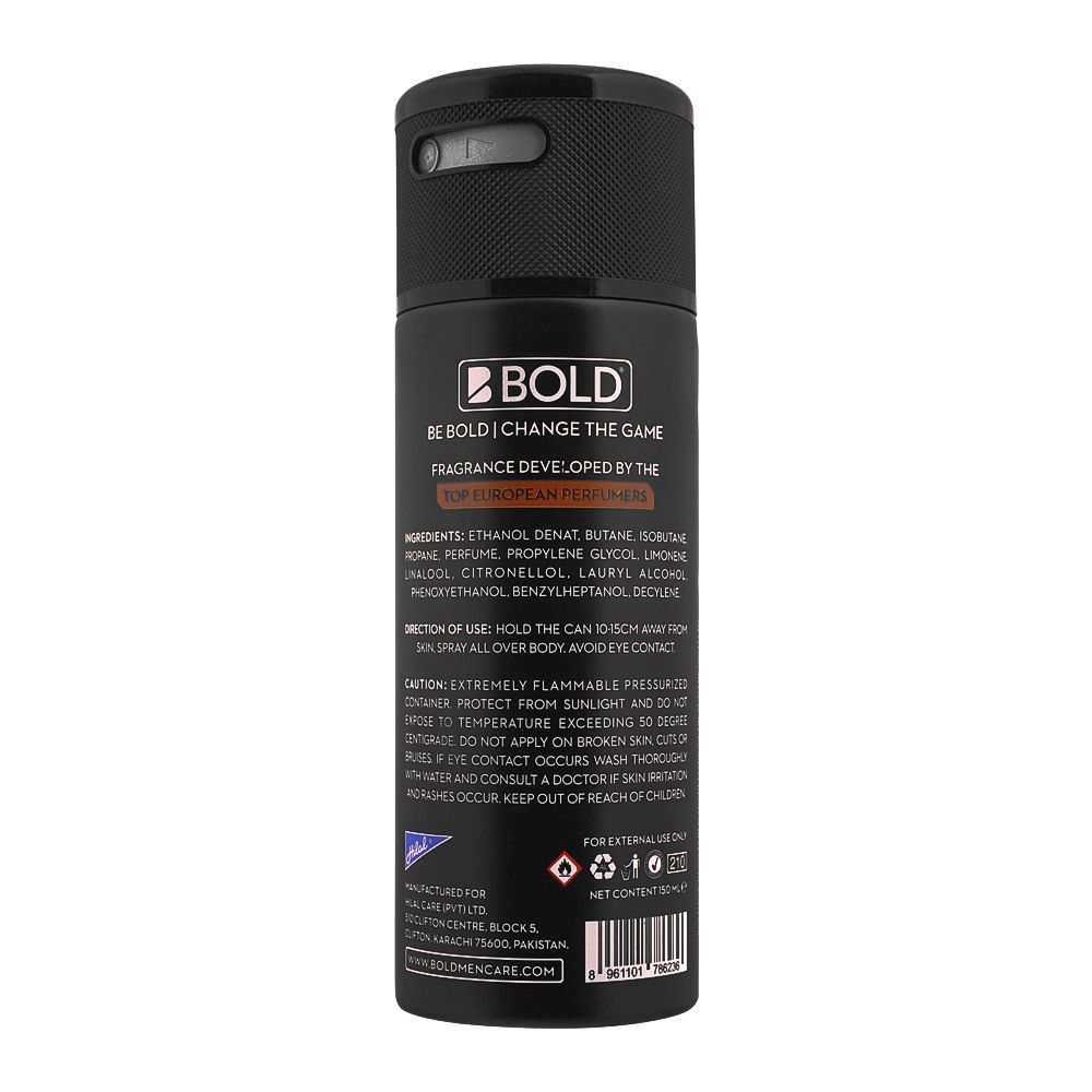 BOLD Deodorant Body Spray for Men Party 150ml