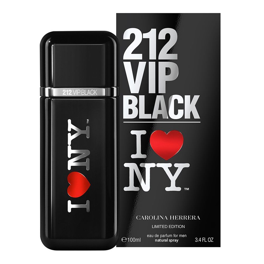 Carolina Herrera 212 VIP Black I Love NY Limited Edition EDP Parfume for Men 100ml