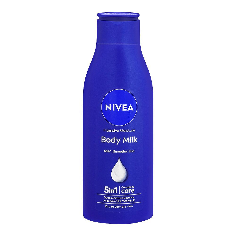 Nivea Intensive Moisture 5-In-1 Complete Care Body Milk, For Dry To Very Dry Skin, 200ml
