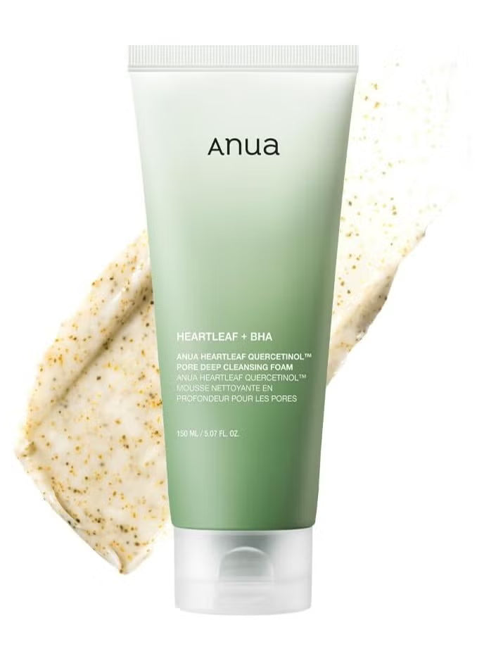 ANUA HEARTLEAF QUERCETINOL PORE DEEP CLEANSING FOAM 150ML