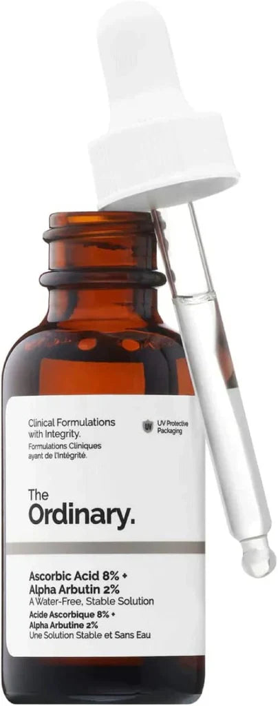 The ordinary ascorbic acid 8% + alpha arbutin 2 % face serum 30ml