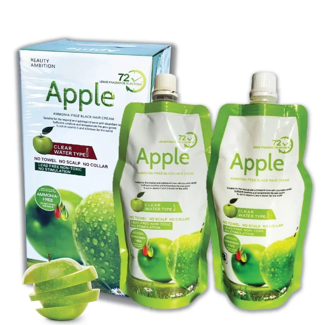 Apple Ammonia Free Black Hair Cream