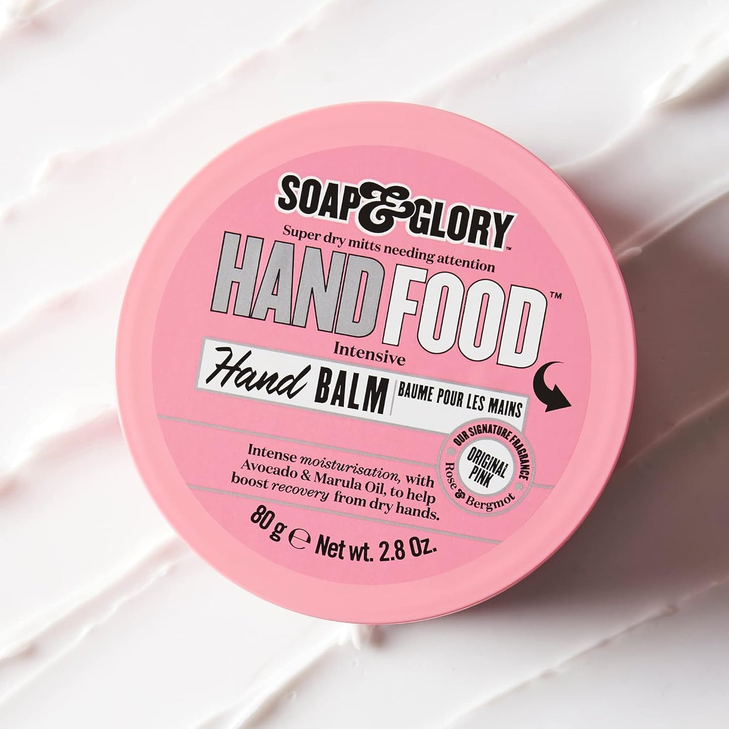 Soap and Glory Pink Hand Food Hand Balm 80g