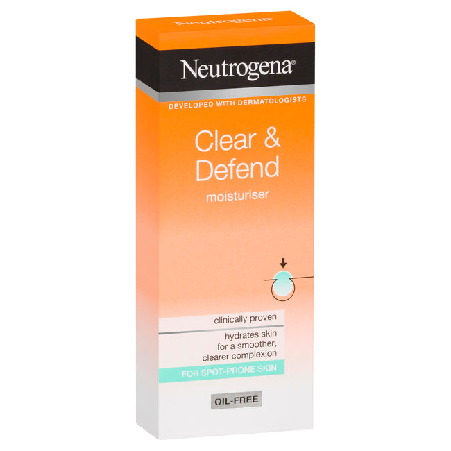 Neutrogena Clear and Defend Face Moisturizer for Spot Prone Skin 50ml
