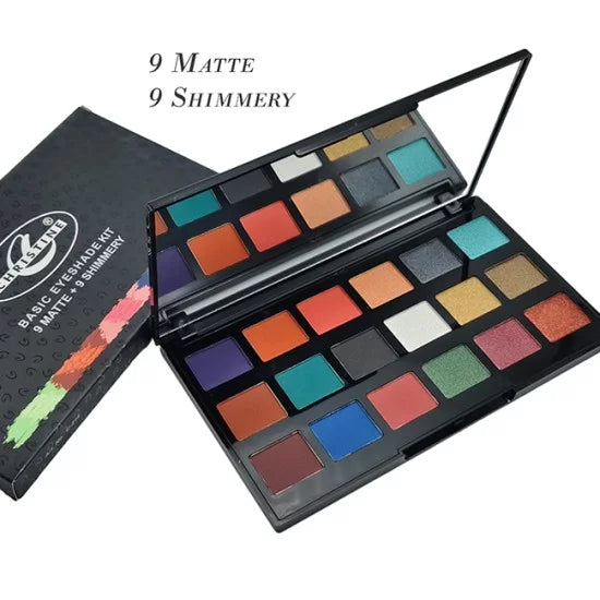 CHRISTINE Basic Eyeshade Kit 9 Matte + 9 Shimmery