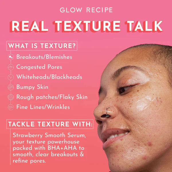 Glow Recipe Strawberry Smooth BHA + AHA Salicylic Acid Serum 30ml