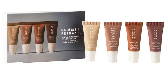 Summer Fridays The Mini Neutrals Lip Butter Balm Set