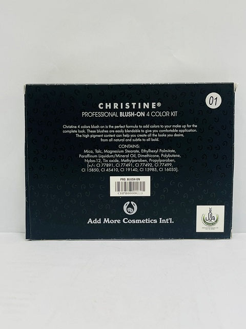 CHRISTINE Professional 4Color Blush on kit