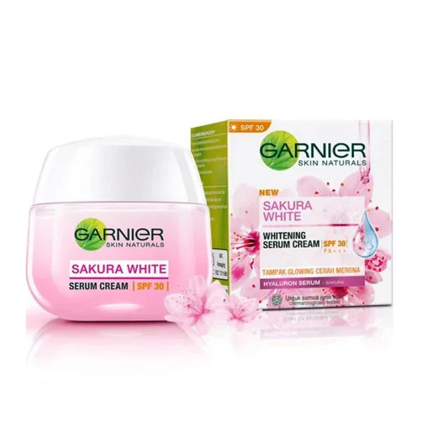 Garnier Sakura White Whitening Face Serum Cream SPF30