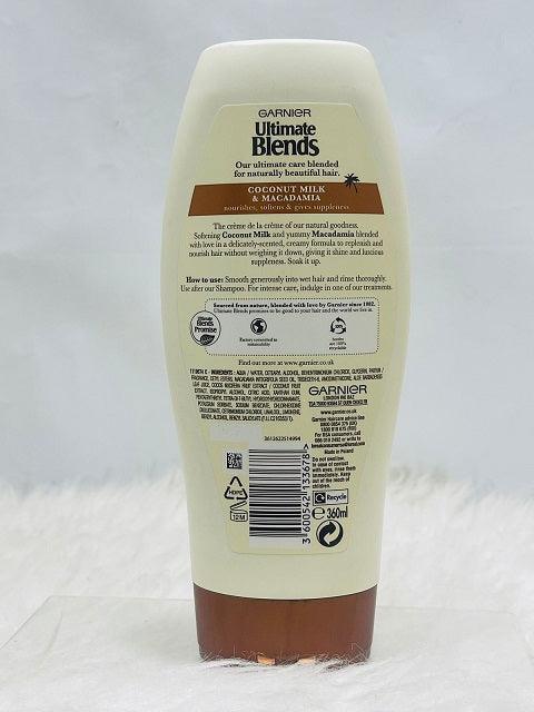 Garnier Ultimate Blends Coconut Milk The Wholesome Nourisher Hair Conditioner 360ml - Khayest
