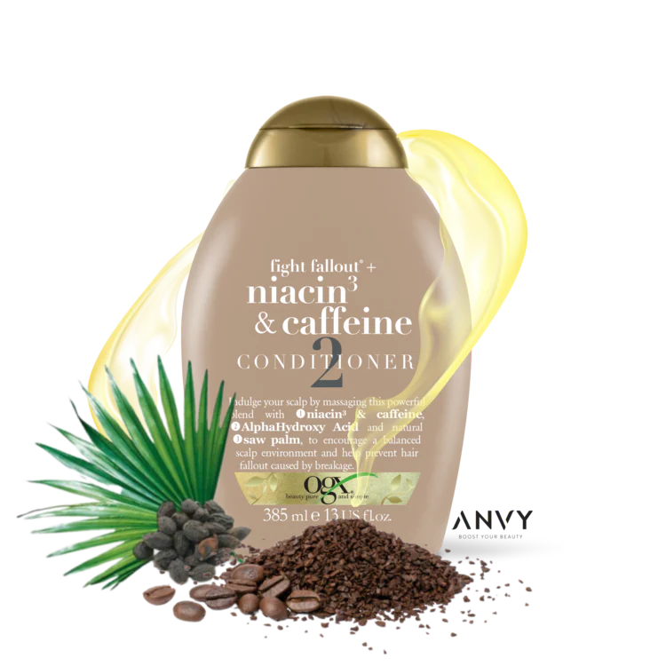 OGX niacin3 & caffeine hair conditioner 385ml