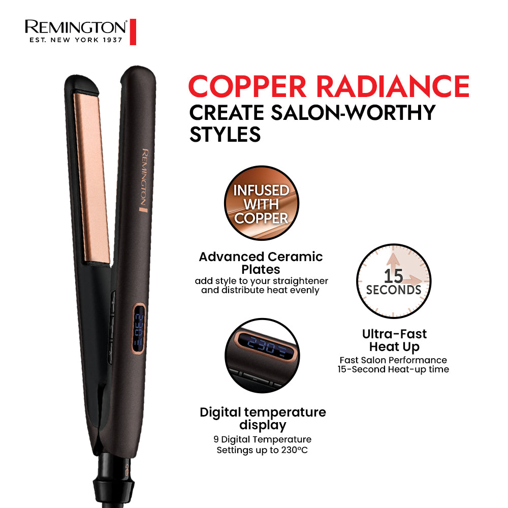 Remington Hair Straightener S5700 Copper Radiance