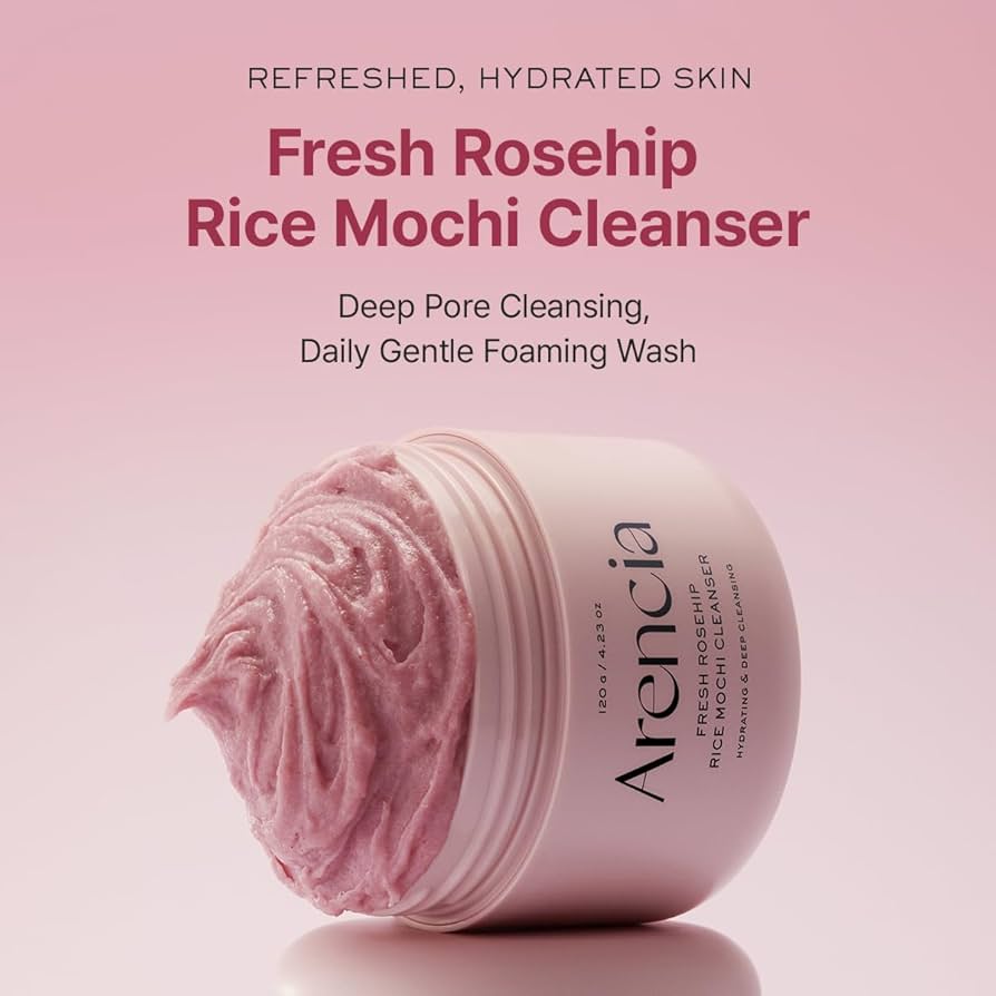 Arencia Fresh Rosehip Rice Mochi Face Cleanser 120g