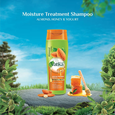 Vatika Almond & Honey Moture Treatment Hair Shampoo For Dry & Frizzy Hair 360ml