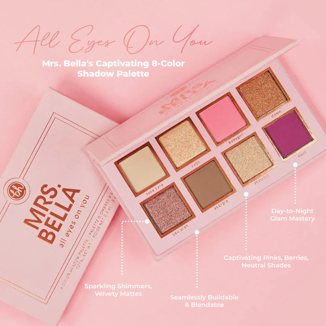 Mrs. Bella All Eyes On You 8 Color Eyeshadow Palette 3 Reviews