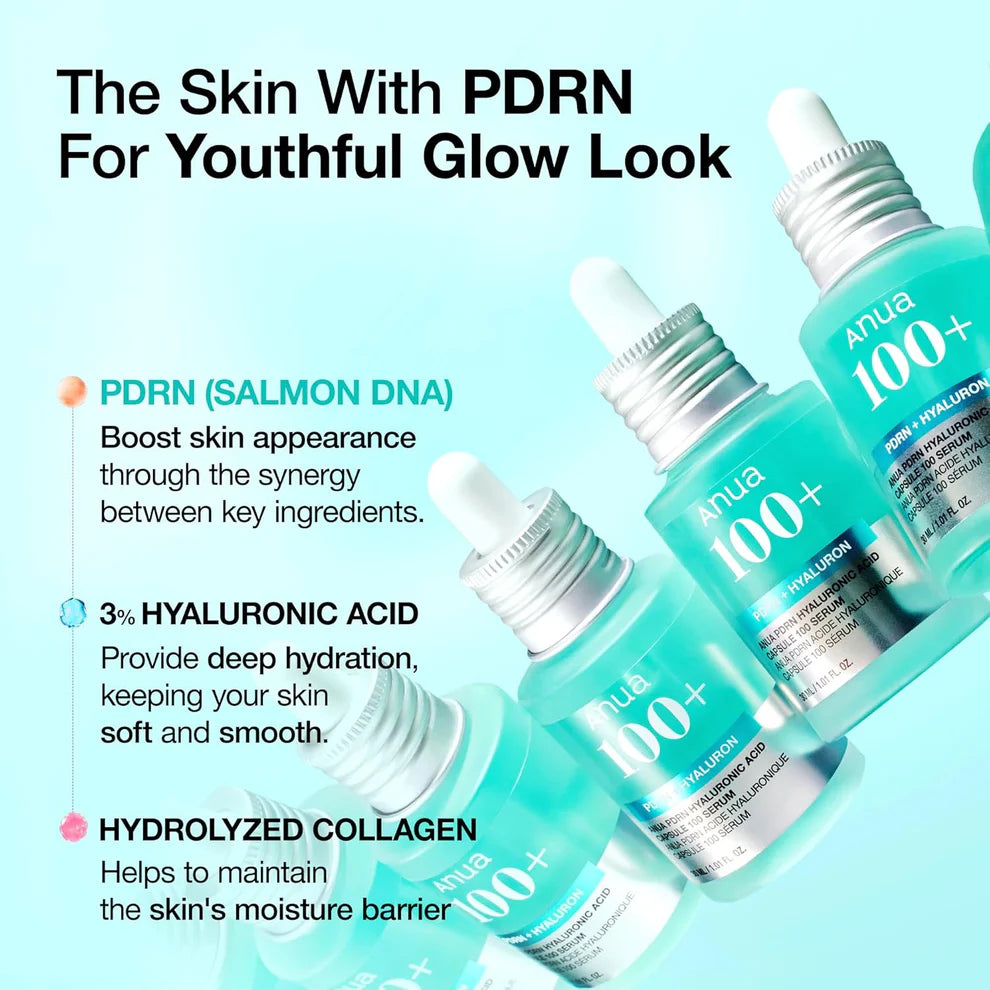Anua PDRN Hyaluronic acid Capsule 100 Face Serum 30ml