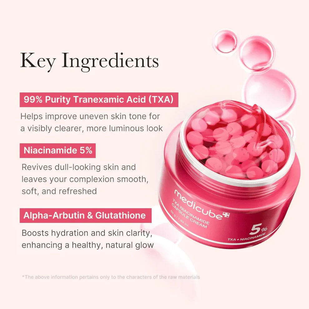Medicube TXA Niacinamide Capsule Face Cream 55g