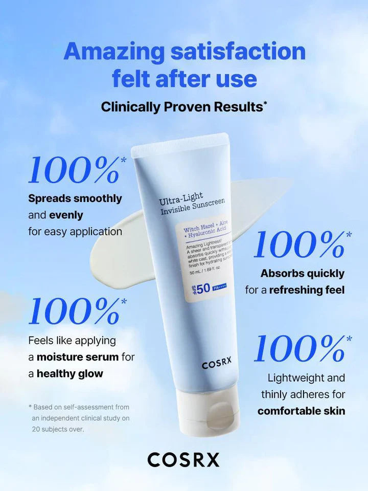 COSRX Ultra Light Invisible Sunscreen SPF50 PA++++ 50ml