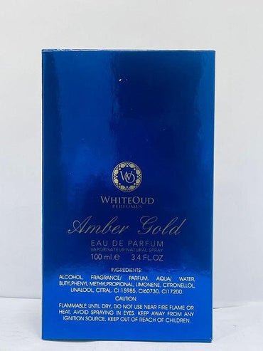 Amber Gold by White Oud Eau De Perfum for Men Perfume 100ml - Khayest
