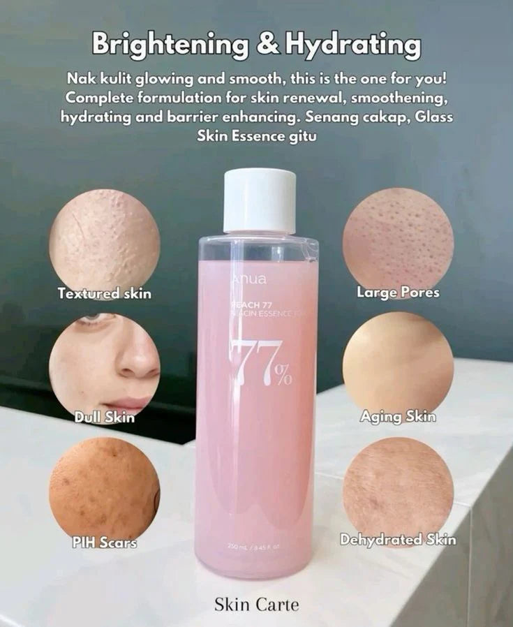 Anua Peach 77% Niacin Essence Face Toner 250ml