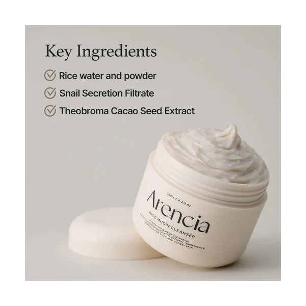 Arencia Rice Mucin Cleanser 120g