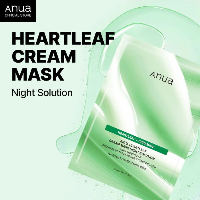 Anua Heartleaf Cream Mask Night Solution Face Mask