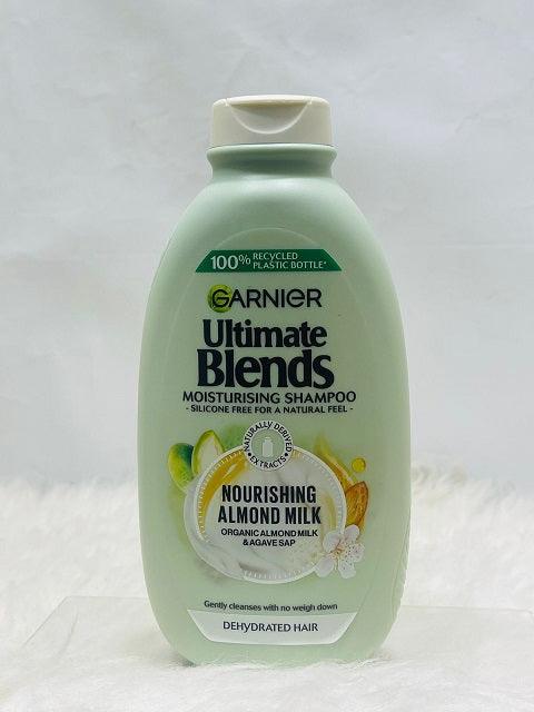 Garnier Ultimate Blends Nourishing Almond Milk Moisturizing Hair Shampoo 400ml - Khayest