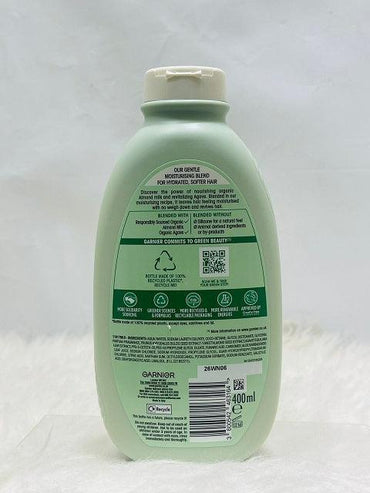 Garnier Ultimate Blends Nourishing Almond Milk Moisturizing Hair Shampoo 400ml - Khayest