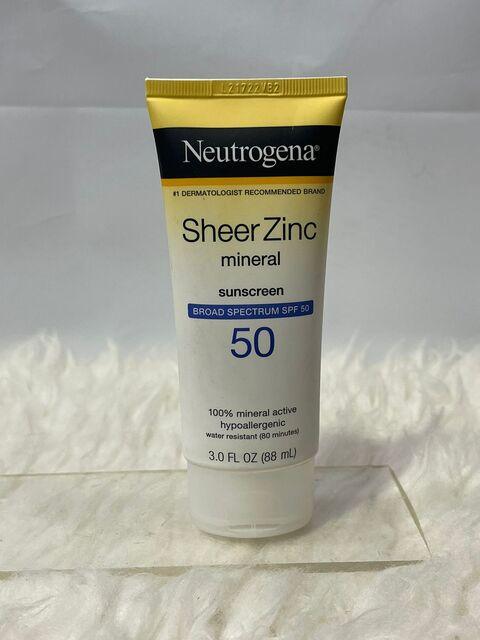 Neutrogena sheer zinc mineral sunscreen spf 50 - Khayest