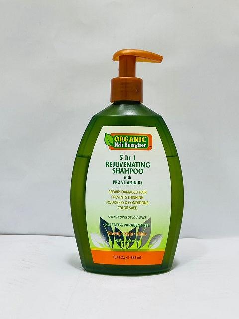Organic 5 In 1 Rejuvenating Shampoo With Pro Vitamin_B5 385ml - Khayest