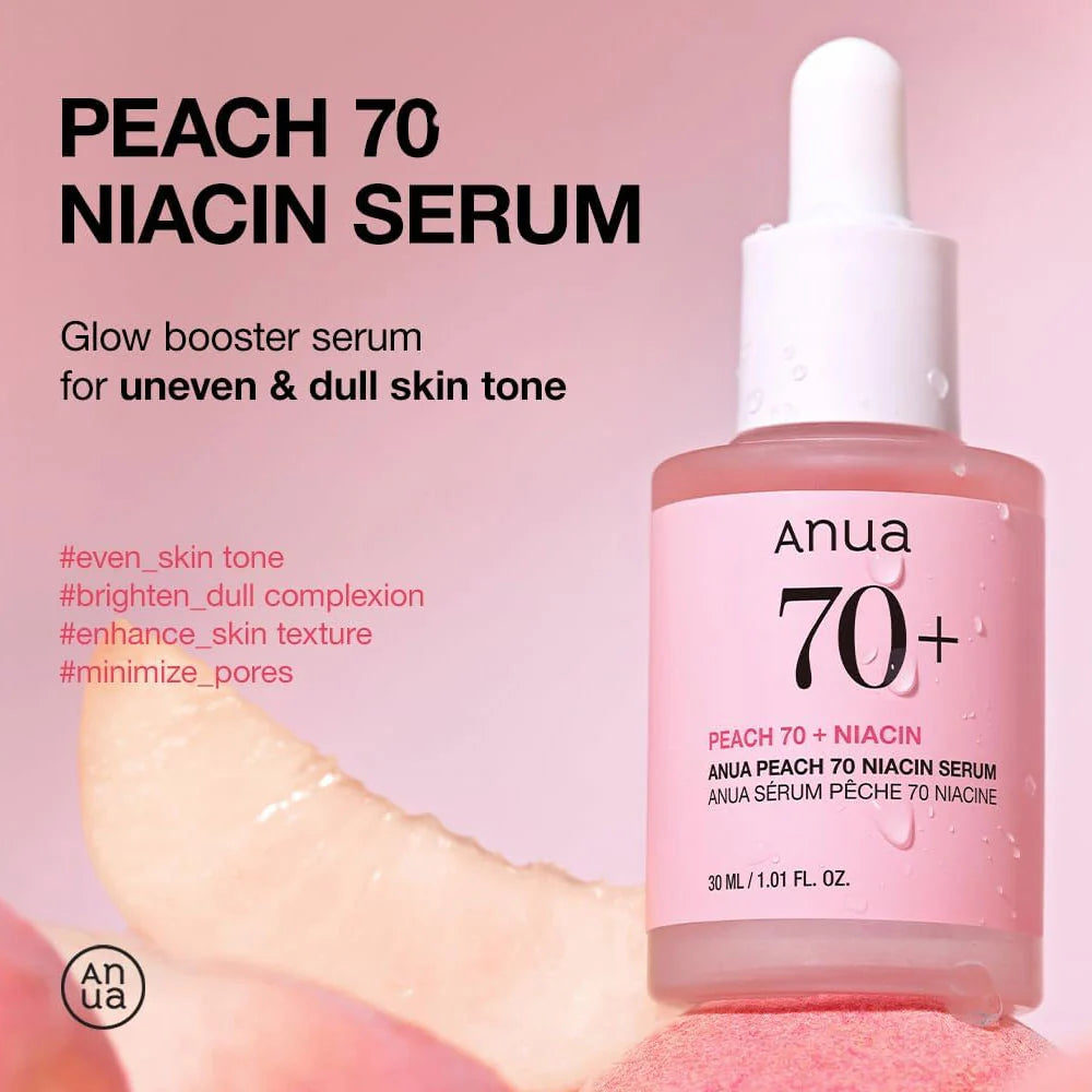 ANUA PEACH 70% NIACINAMIDE FACE SERUM 30ml