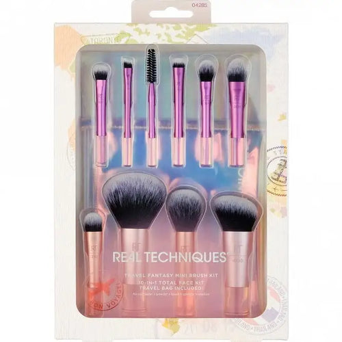 Real Techniques Travel Fantasy Makeup Brush Set 10 In 1