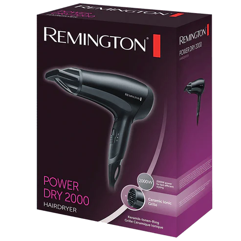 Remington Power Dry 2000 D3010 Hair Dryer - Khayest